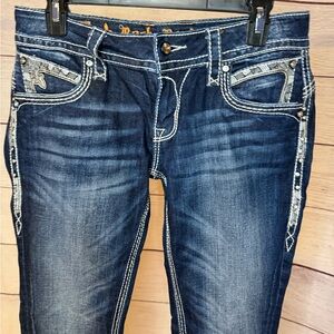 LIKE NEW Rock Revival ‘Stephanie’ Bootcut Studded Jean